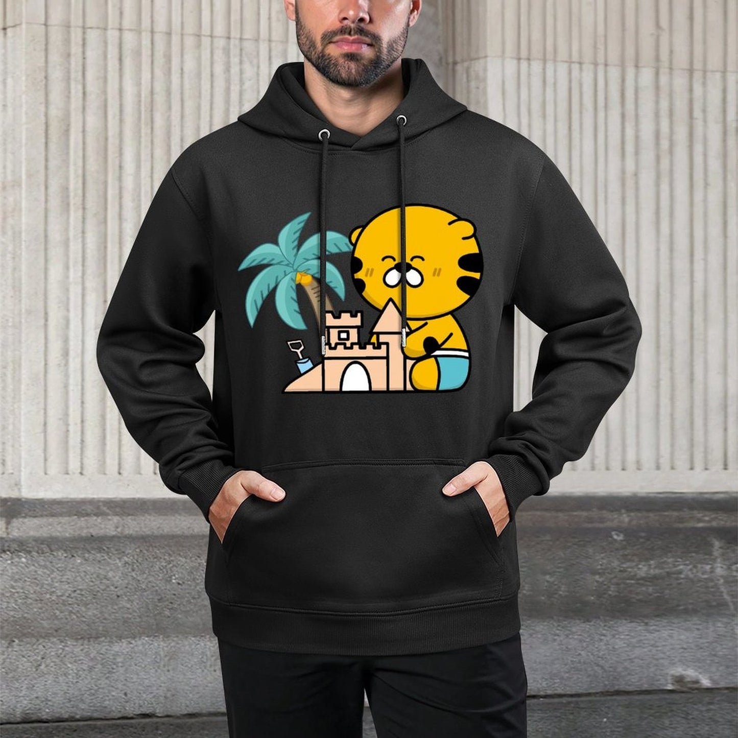 Smooth Feel Neutral Front Graphic Hoodies