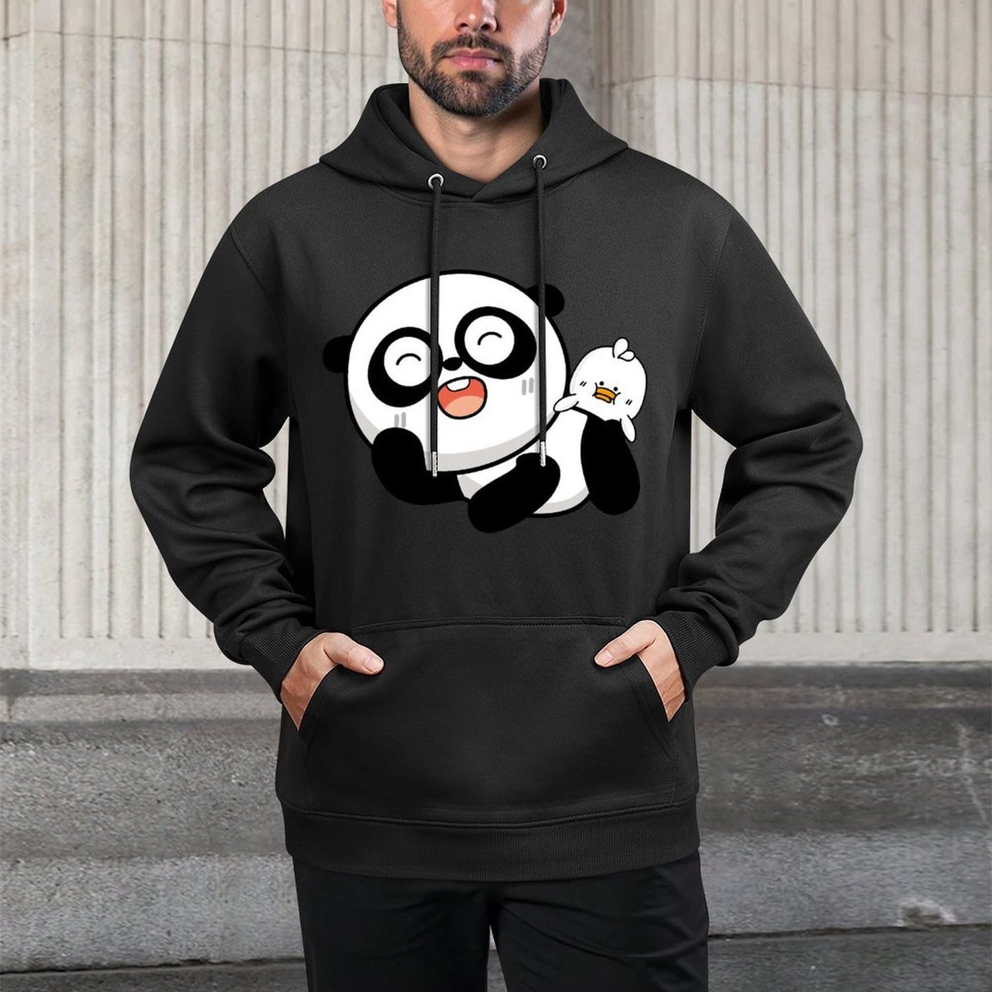 Oversized Bold Front Graphic Hoodies