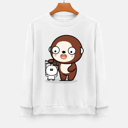 Front Patterned Long Sleeve TopHigh-Quality RelaxFit