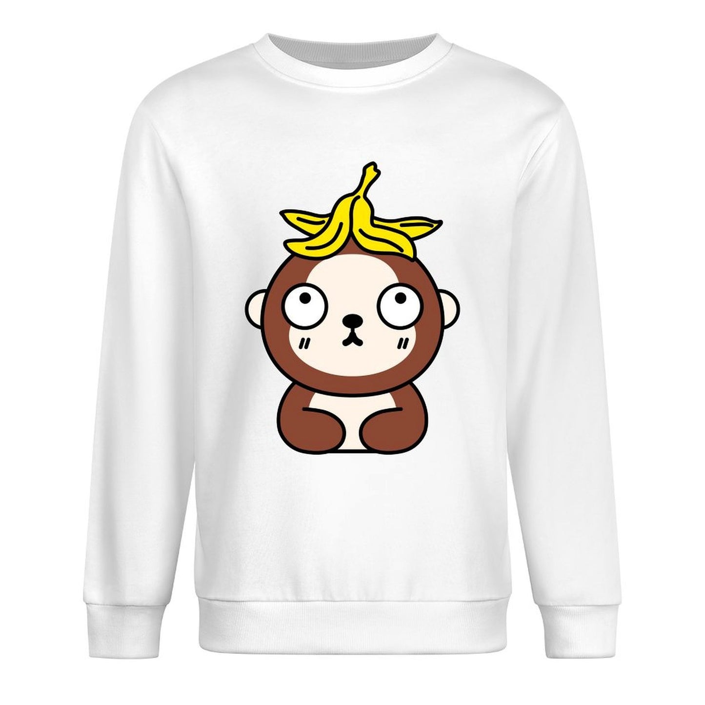 Front Patterned Long Sleeve TopSimple Smooth