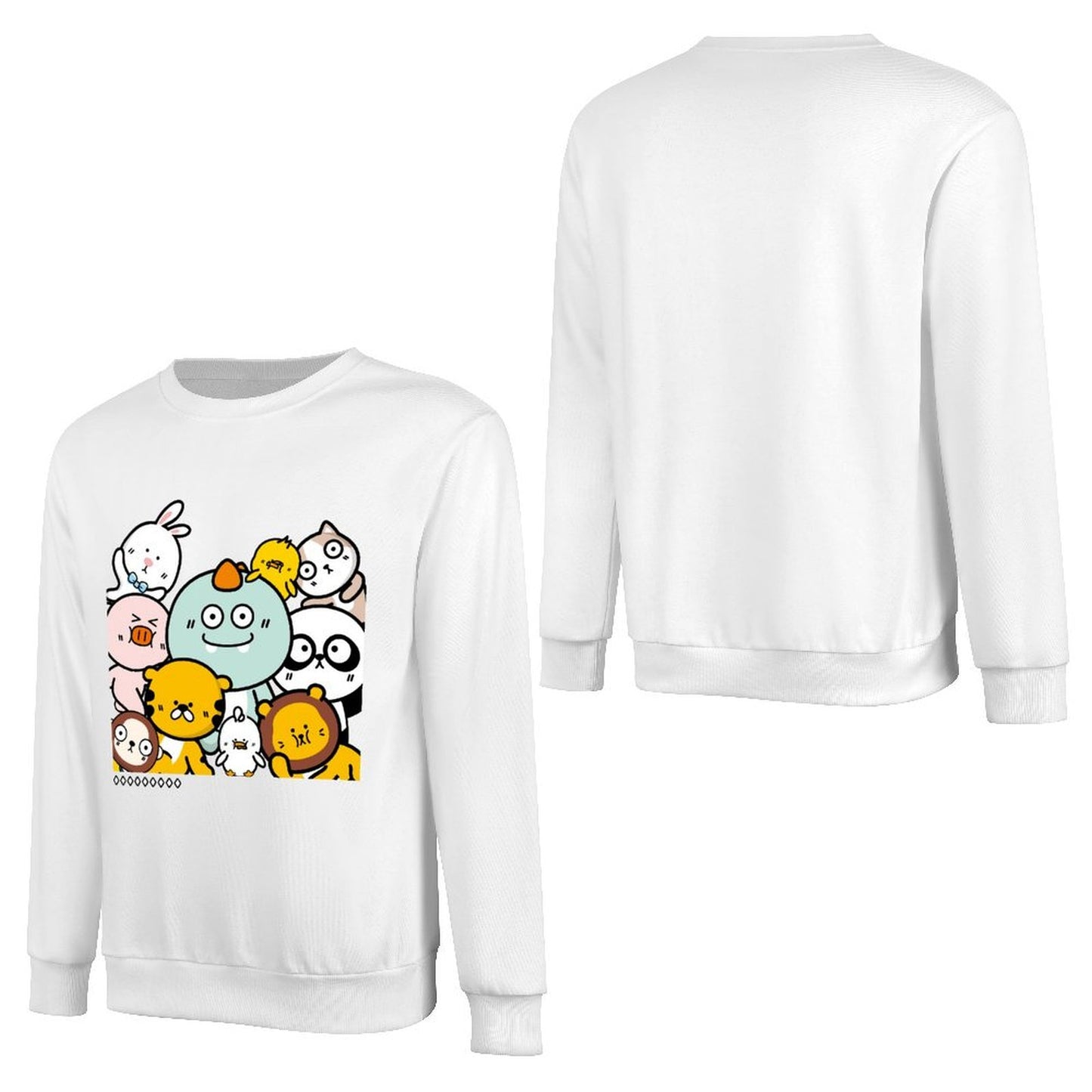 Front Patterned Long Sleeve TopIndoor Strong