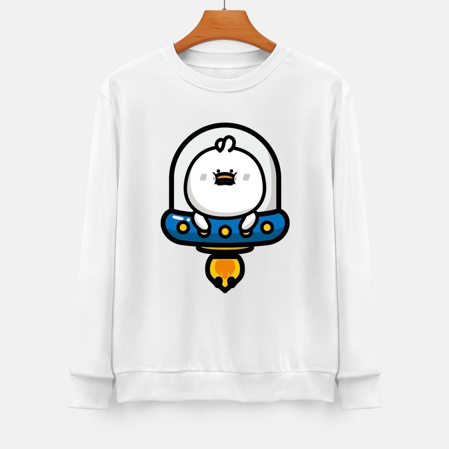 Front Patterned Long Sleeve TopAllSeason ClassicSeries