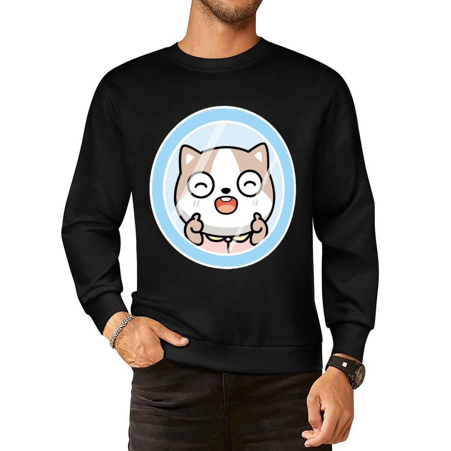 IPBR 250g Crew Neck Long Sleeve Sweatshirt Front GraphicCrew Neck Long Sleeve Sweatshirt4000108