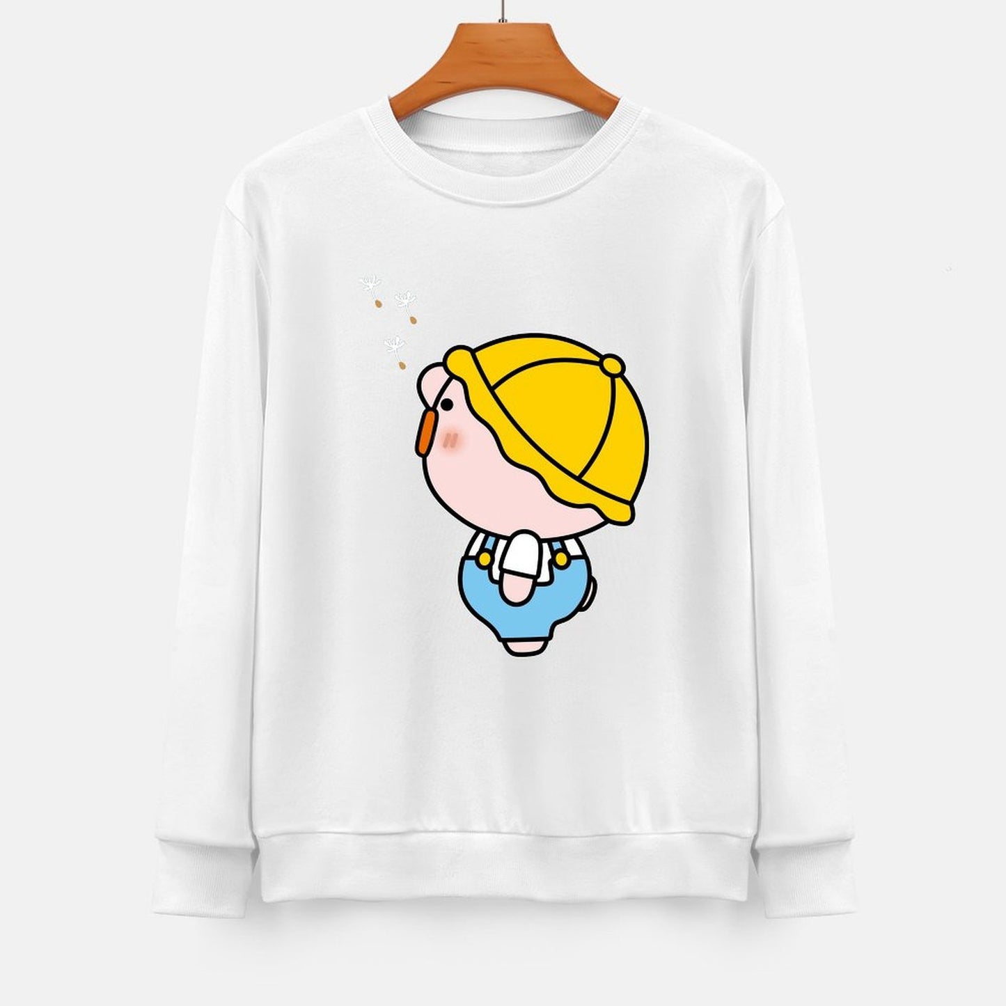 Front Patterned Long Sleeve TopRelaxFit Fitted