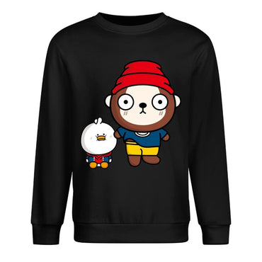 Front Patterned Long Sleeve TopCotton AllDay