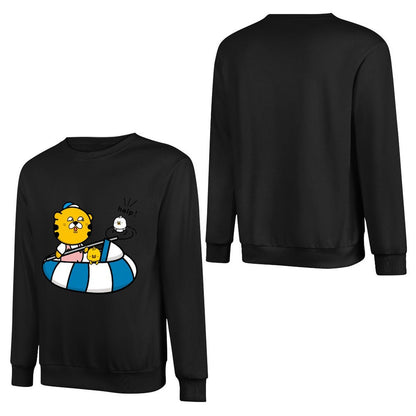 Front Patterned Long Sleeve TopStrong EverydayWear