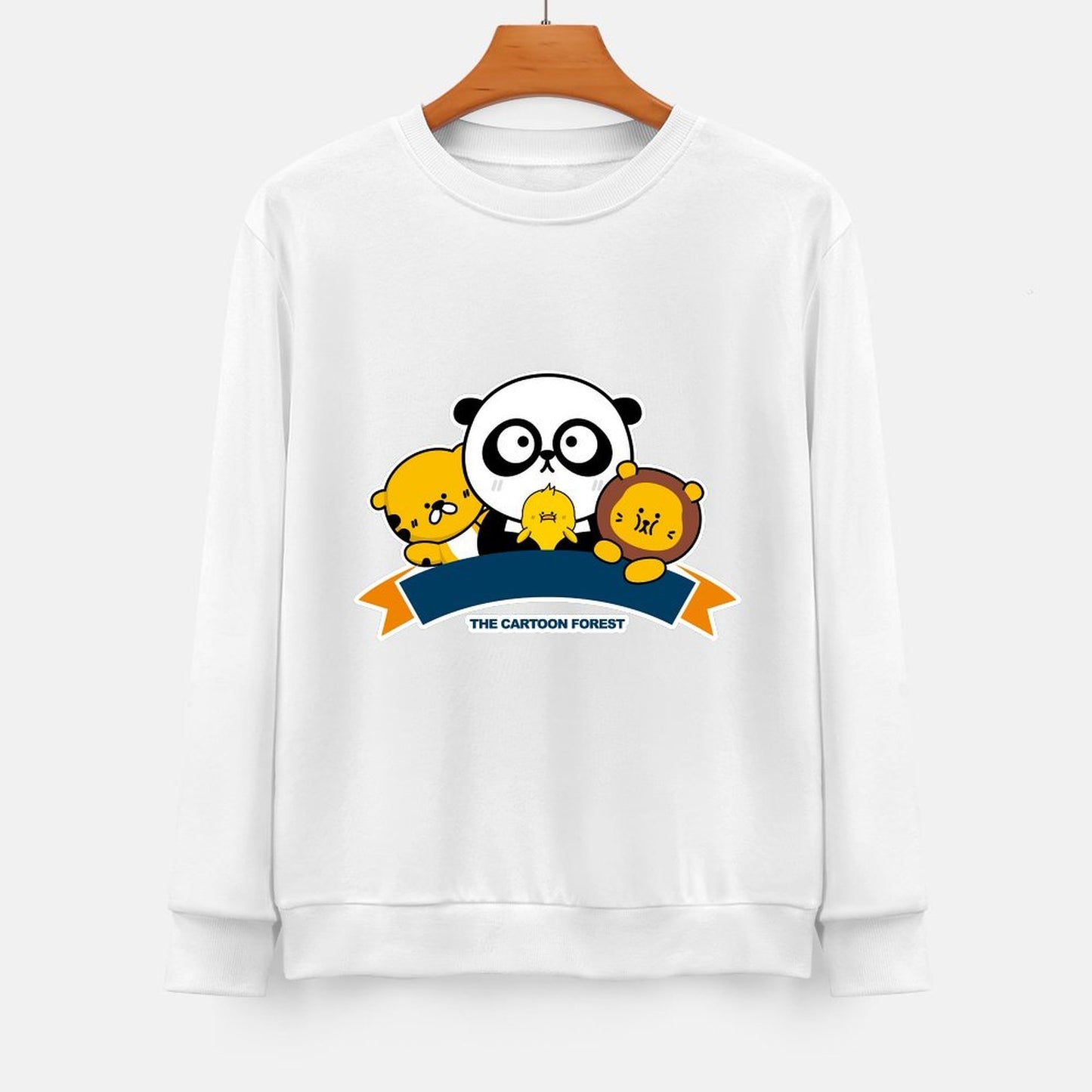 Front Patterned Long Sleeve TopEco-Conscious Slim Fit