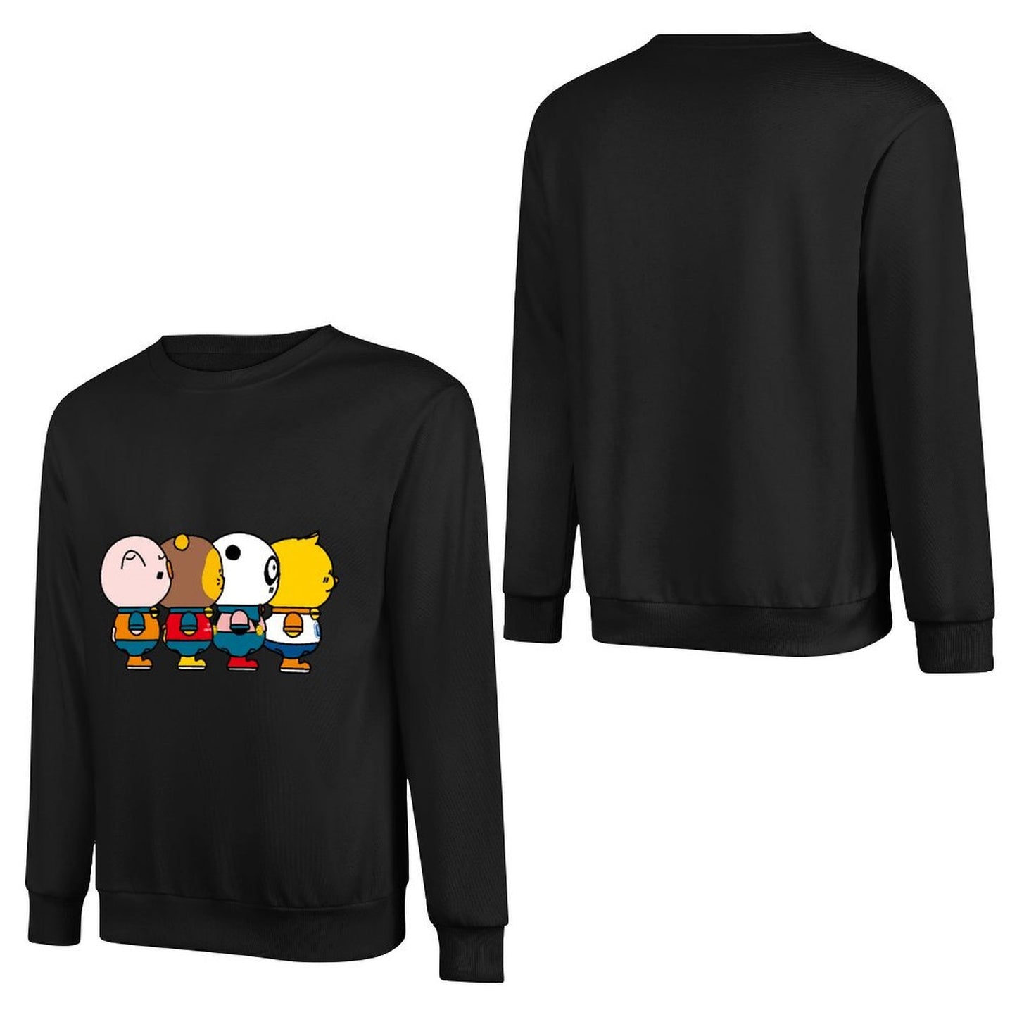 Front Patterned Long Sleeve TopDaily Reliable