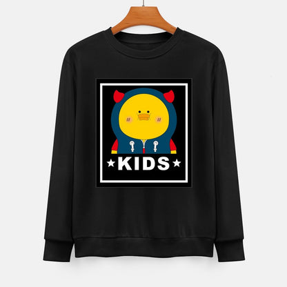 Front Patterned Long Sleeve TopNatural Regular