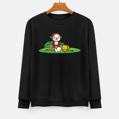 Front Patterned Long Sleeve TopOutdoor Lightweight