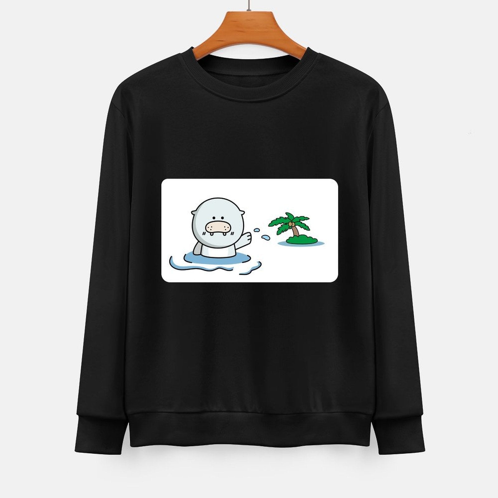  Front Patterned Long Sleeve TopFresh Strong