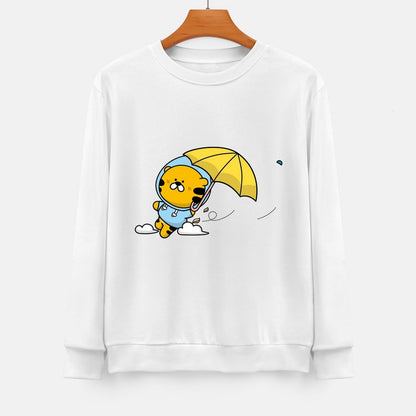 Front Patterned Long Sleeve TopModern High-Quality