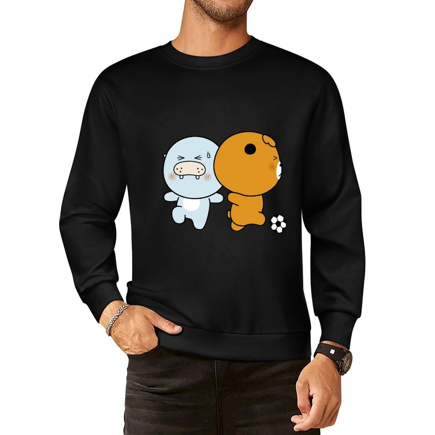 Front Patterned Long Sleeve TopEverydayComfort Recycled