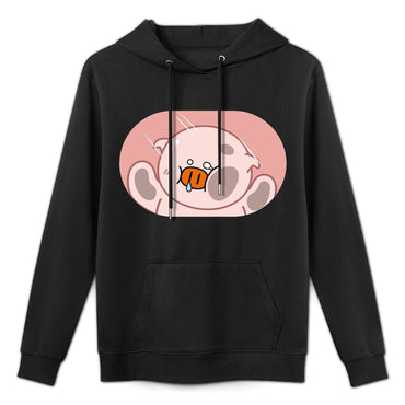 Vibrant Colors Solid Front Graphic Hoodies