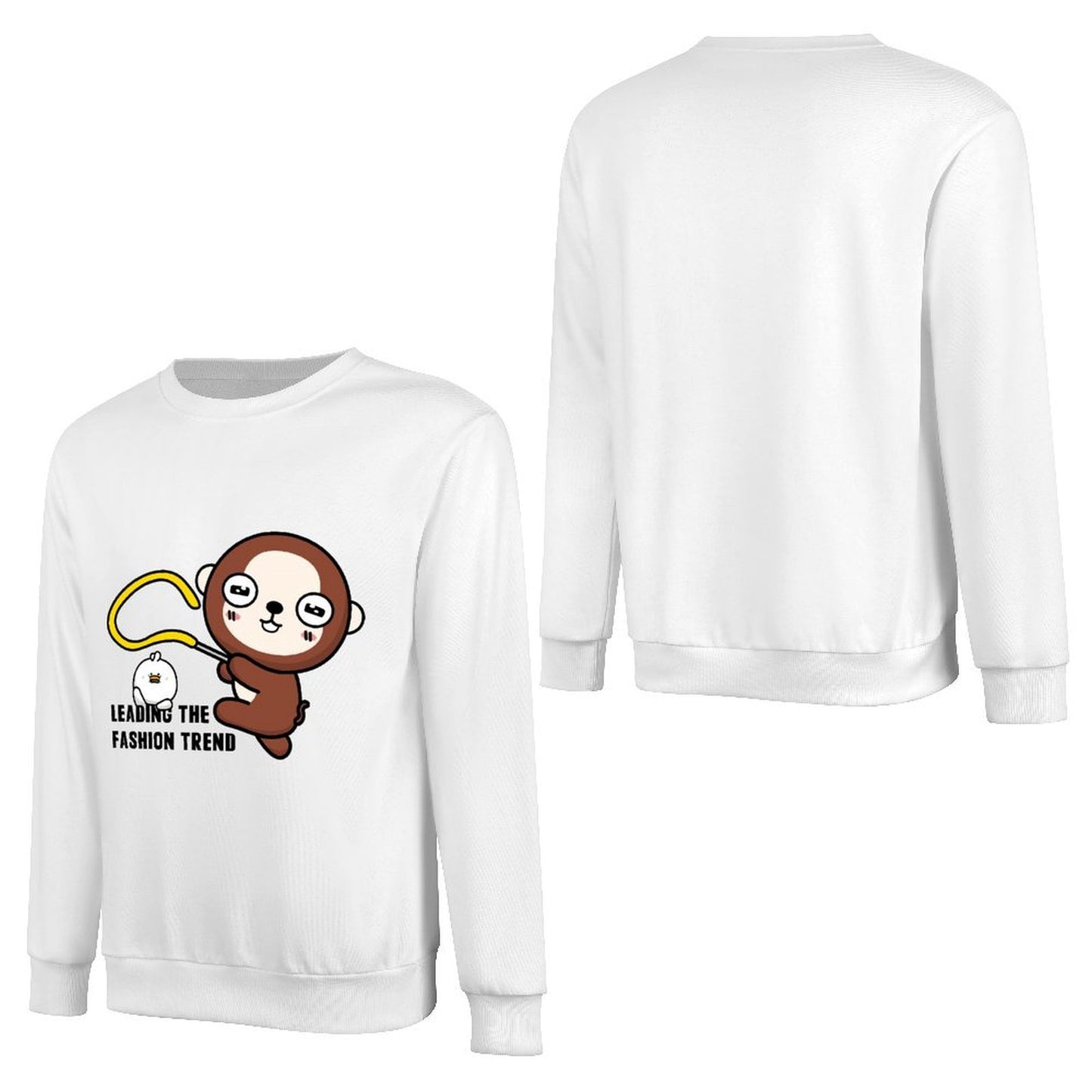 Front Patterned Long Sleeve TopStreetStyle Soft