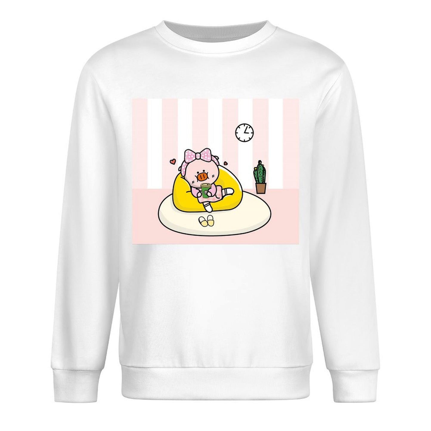 Front Patterned Long Sleeve TopLogo-Ready RegularFit