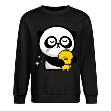 Front Patterned Long Sleeve TopHeat-Transfer Crisp Print