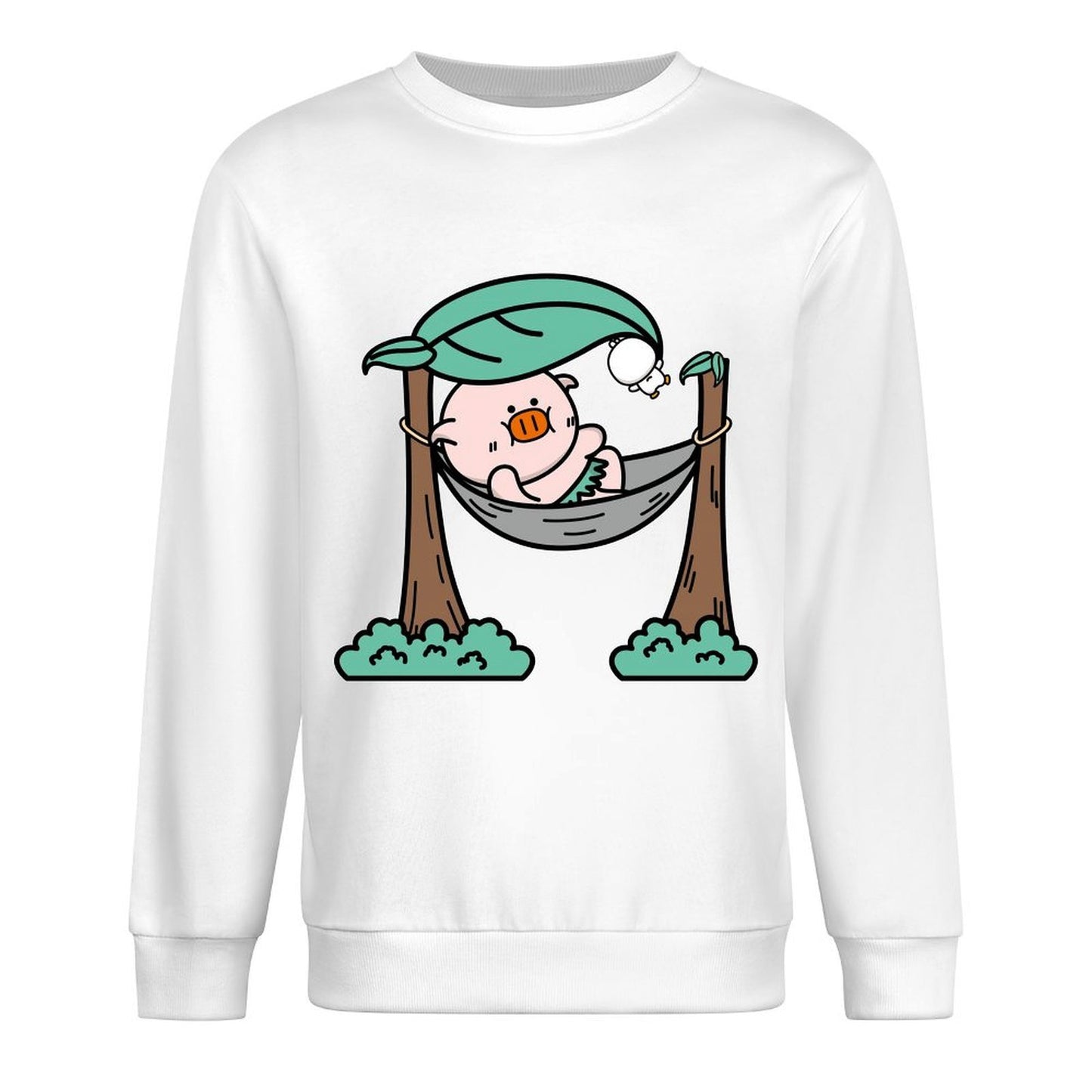 Front Patterned Long Sleeve TopLifestyleLine Neutral