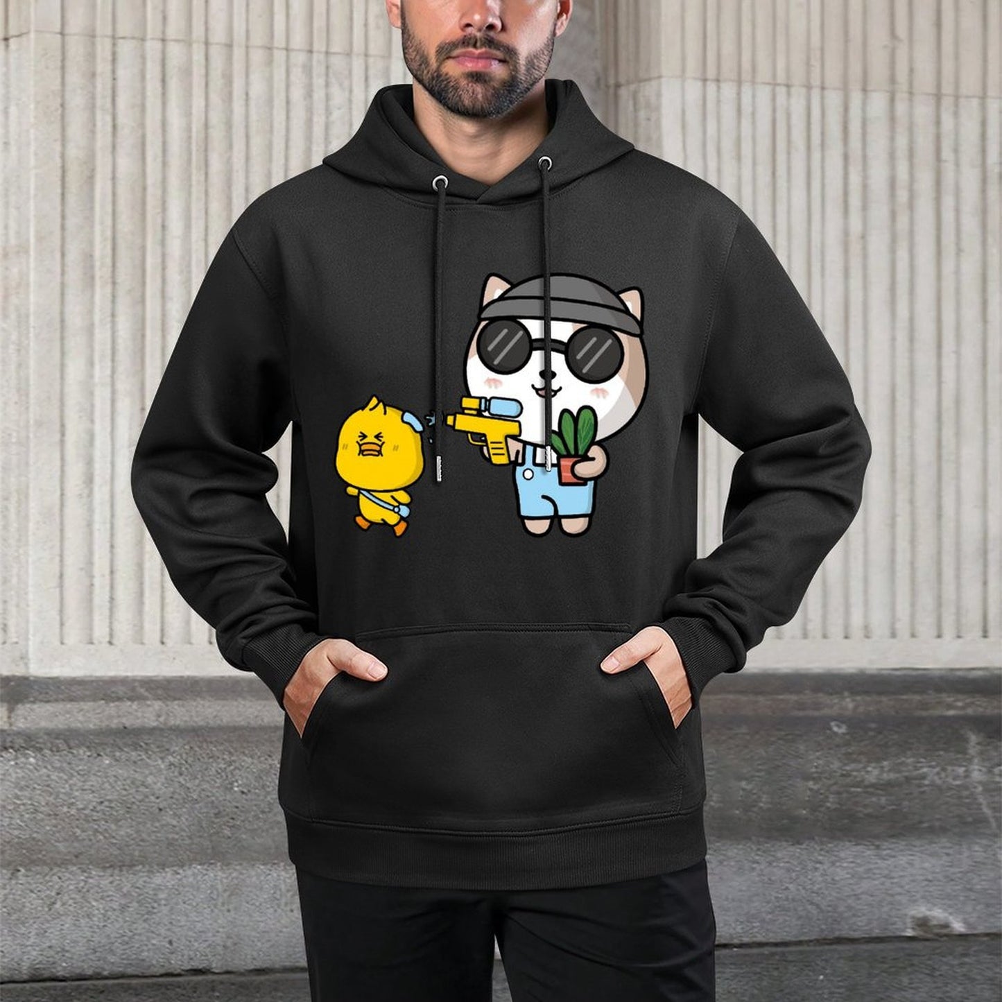 IPBR 250g Hooded Pocket Sweatshirt Front GraphicMen's Hooded  Sweatshirt4001454