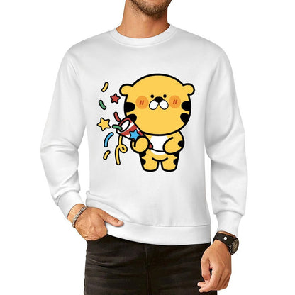 Front Patterned Long Sleeve TopLogo-Ready Printed