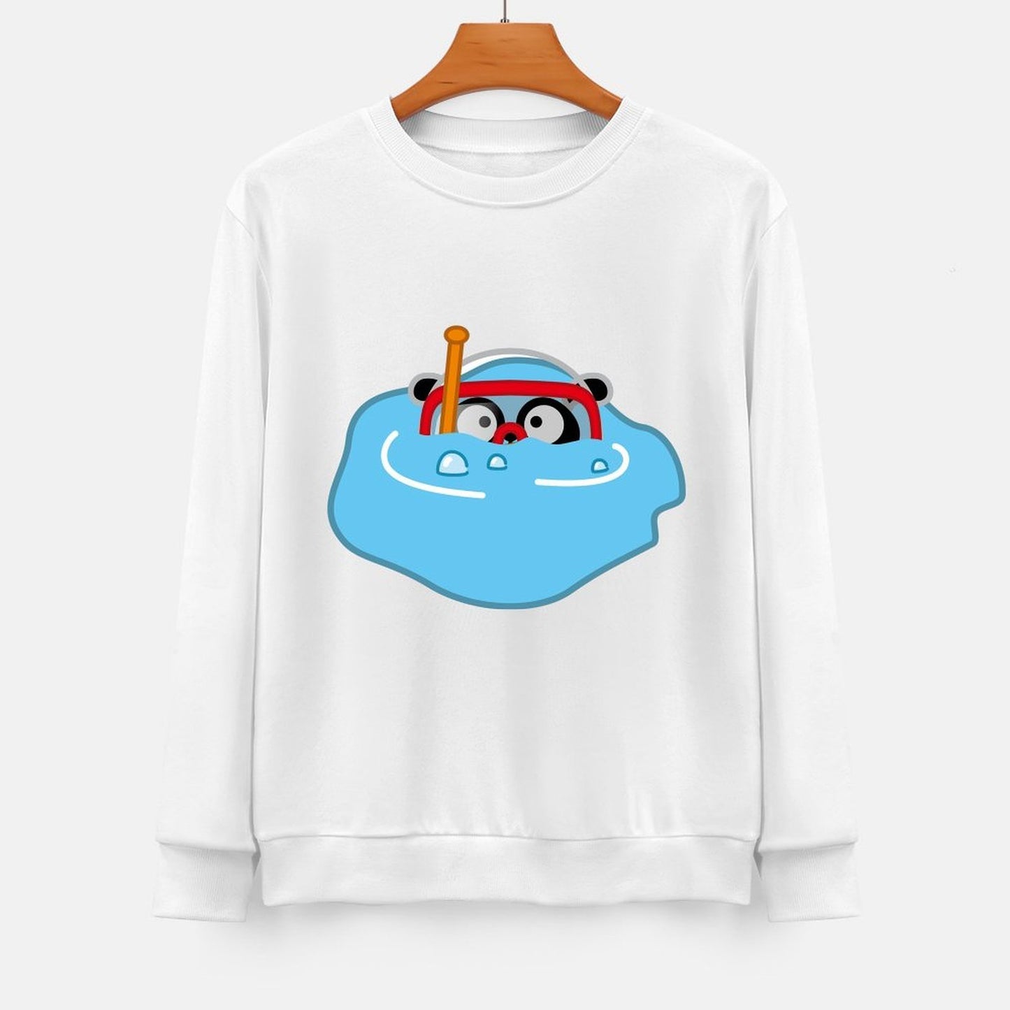 Front Patterned Long Sleeve TopRegular Moisture-Wicking