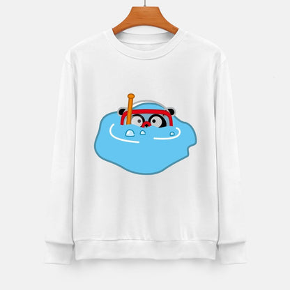 Front Patterned Long Sleeve TopRegular Moisture-Wicking