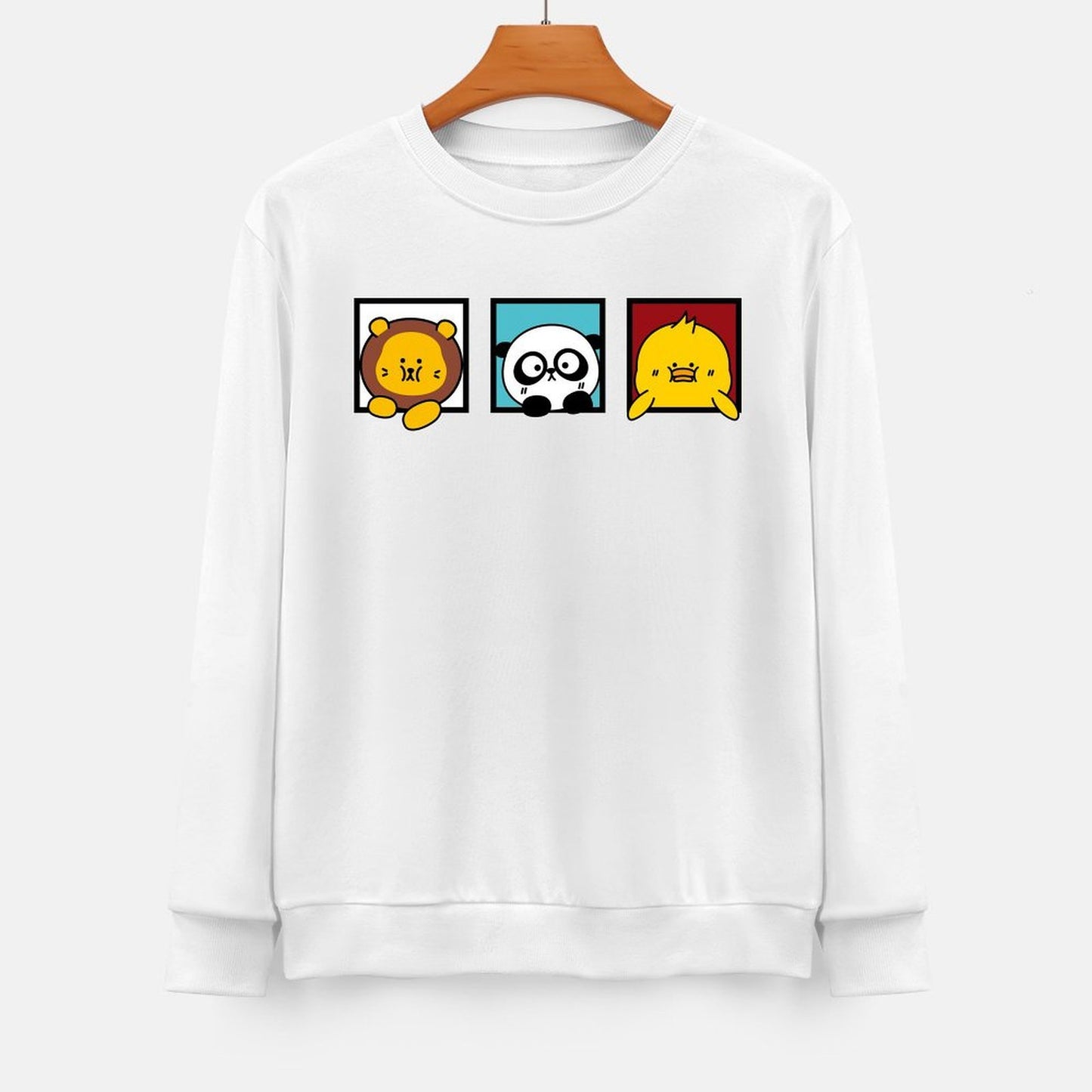 Front Patterned Long Sleeve TopLogo-Ready AllSeason