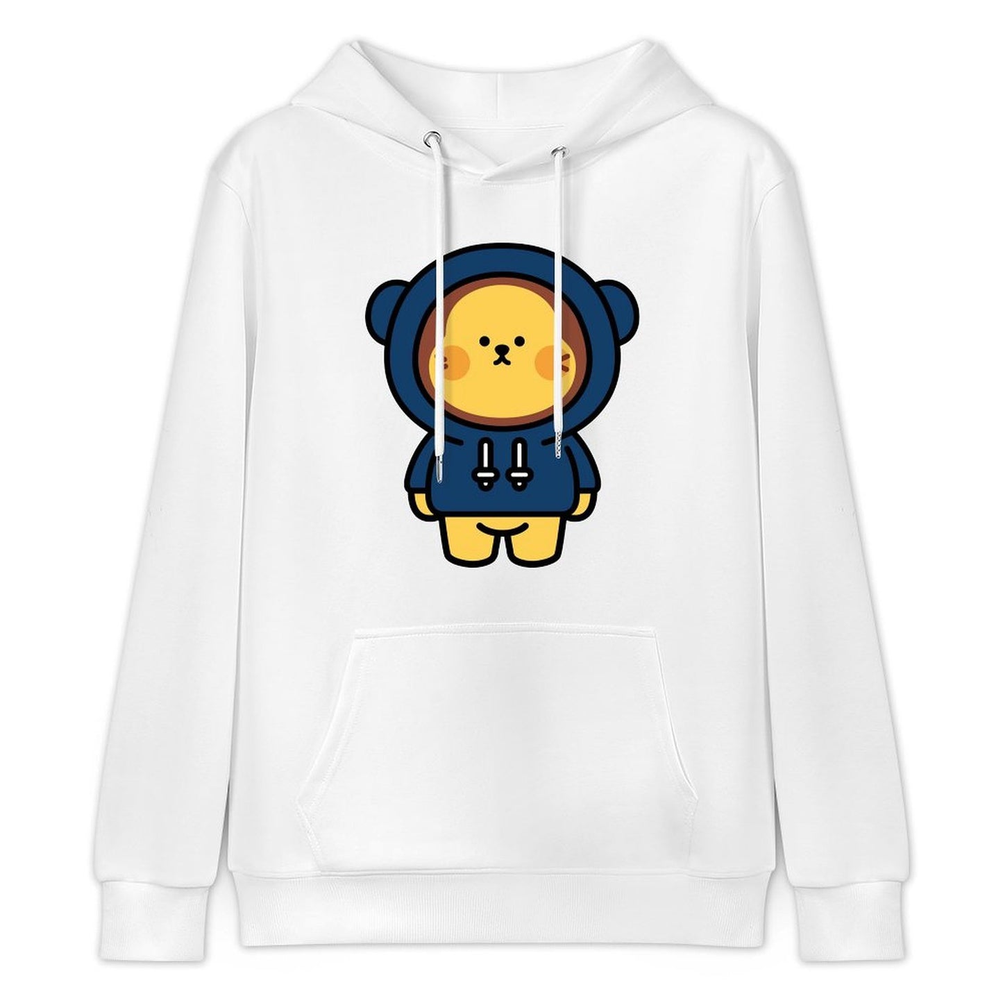 Softstyle Solid Front Graphic Hoodies