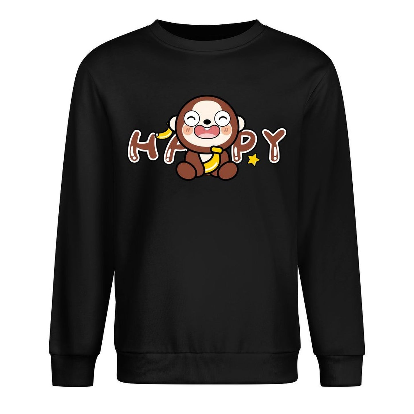 Front Patterned Long Sleeve TopRelaxed Fit Minimal