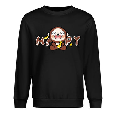 Front Patterned Long Sleeve TopRelaxed Fit Minimal