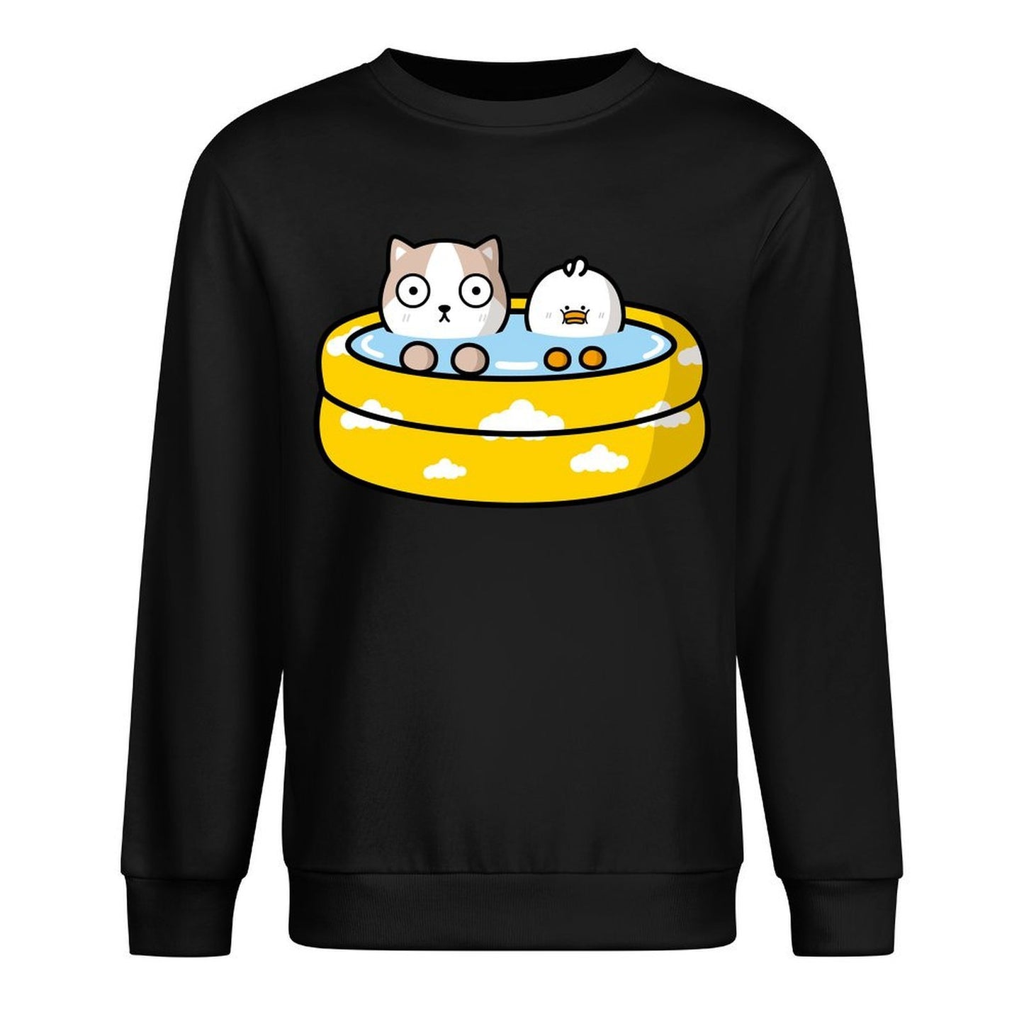 Front Patterned Long Sleeve TopSolid Casual