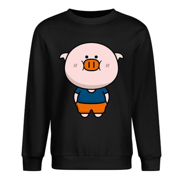 Front Patterned Long Sleeve TopOversized