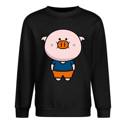 Front Patterned Long Sleeve TopOversized