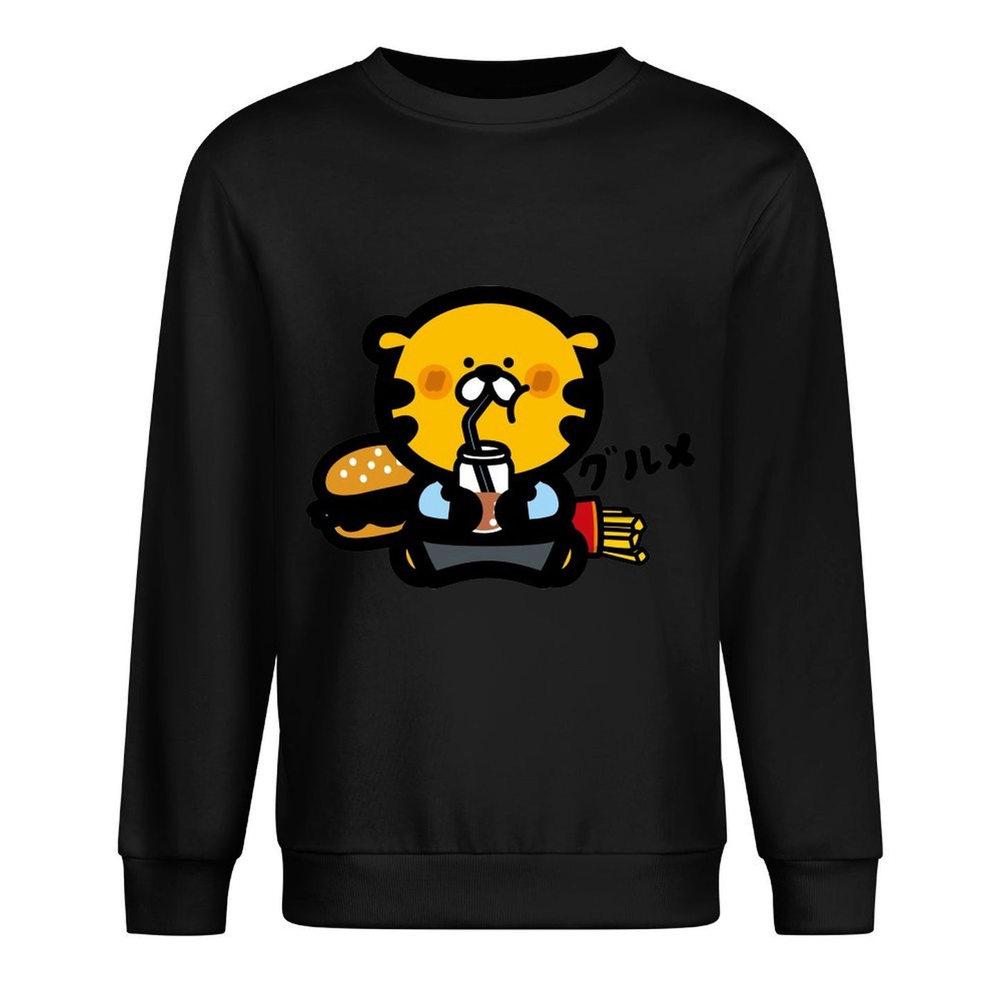 Front Patterned Long Sleeve Top Crisp Print