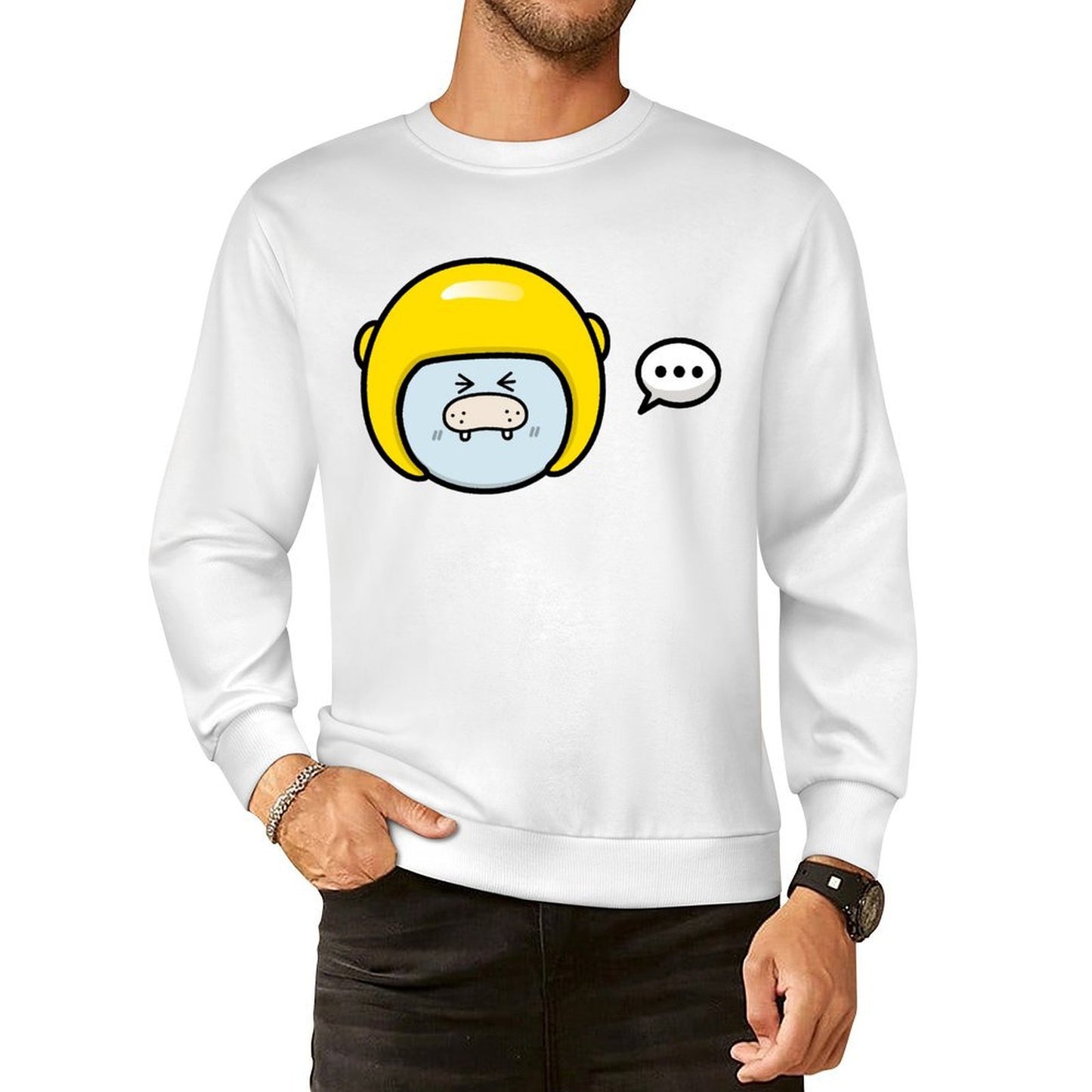 Front Patterned Long Sleeve TopDailyFit Vibrant Colors