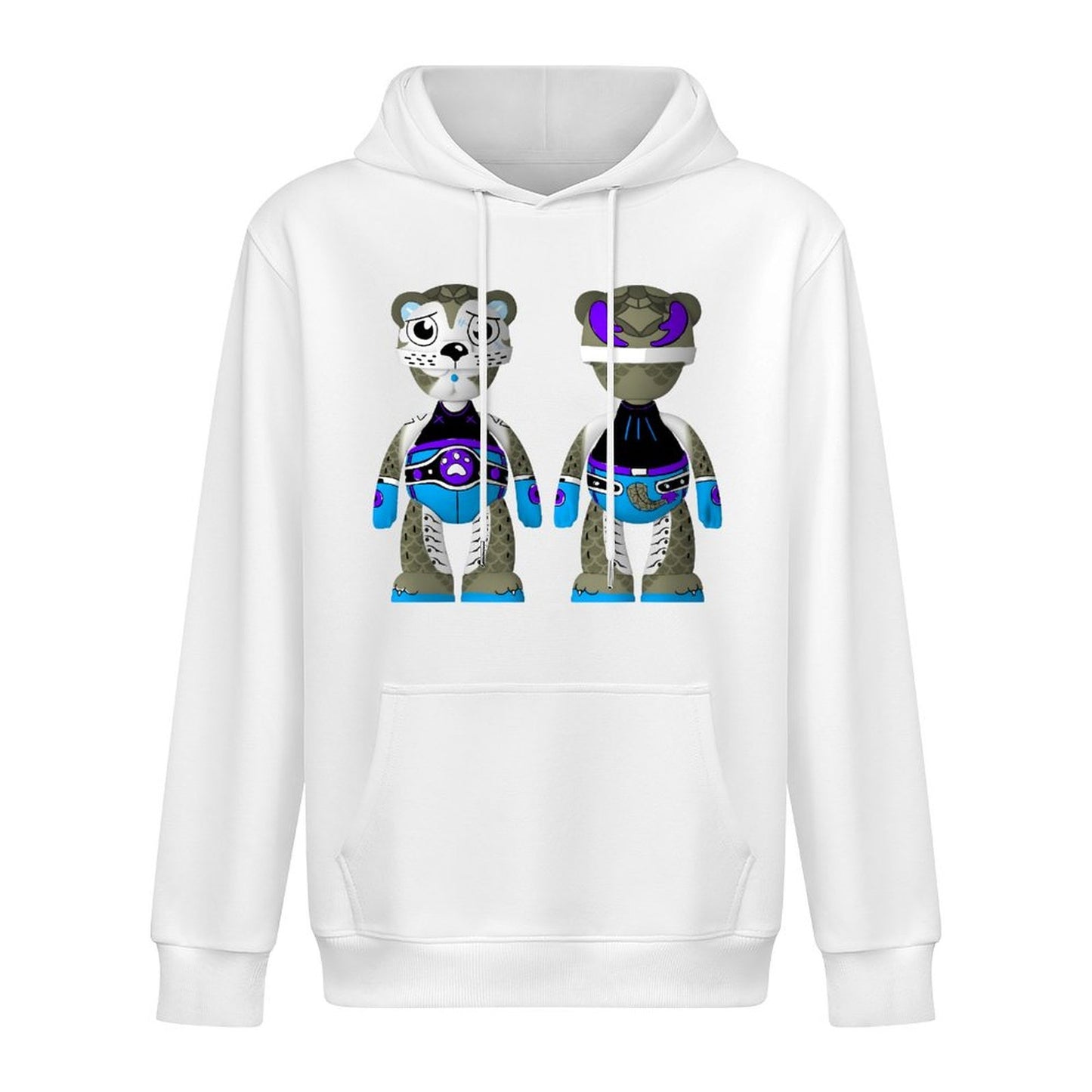 Hoodie Front PatternFitted Soft-Touch