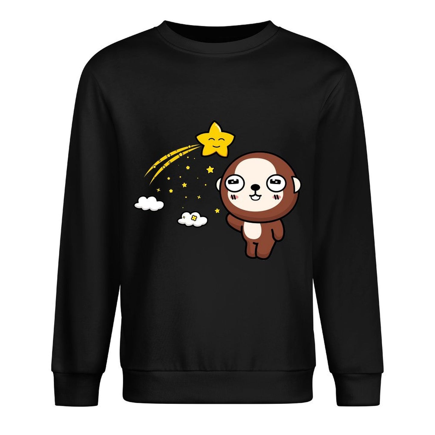 Front Patterned Long Sleeve TopComfort AllDay