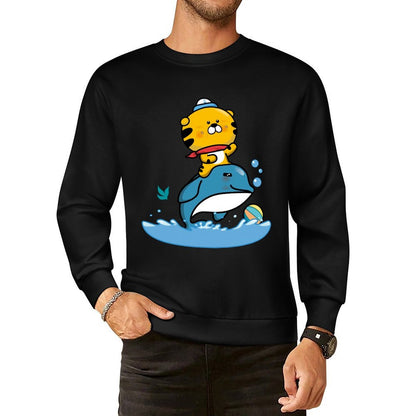 Front Patterned Long Sleeve TopPure Smooth Feel