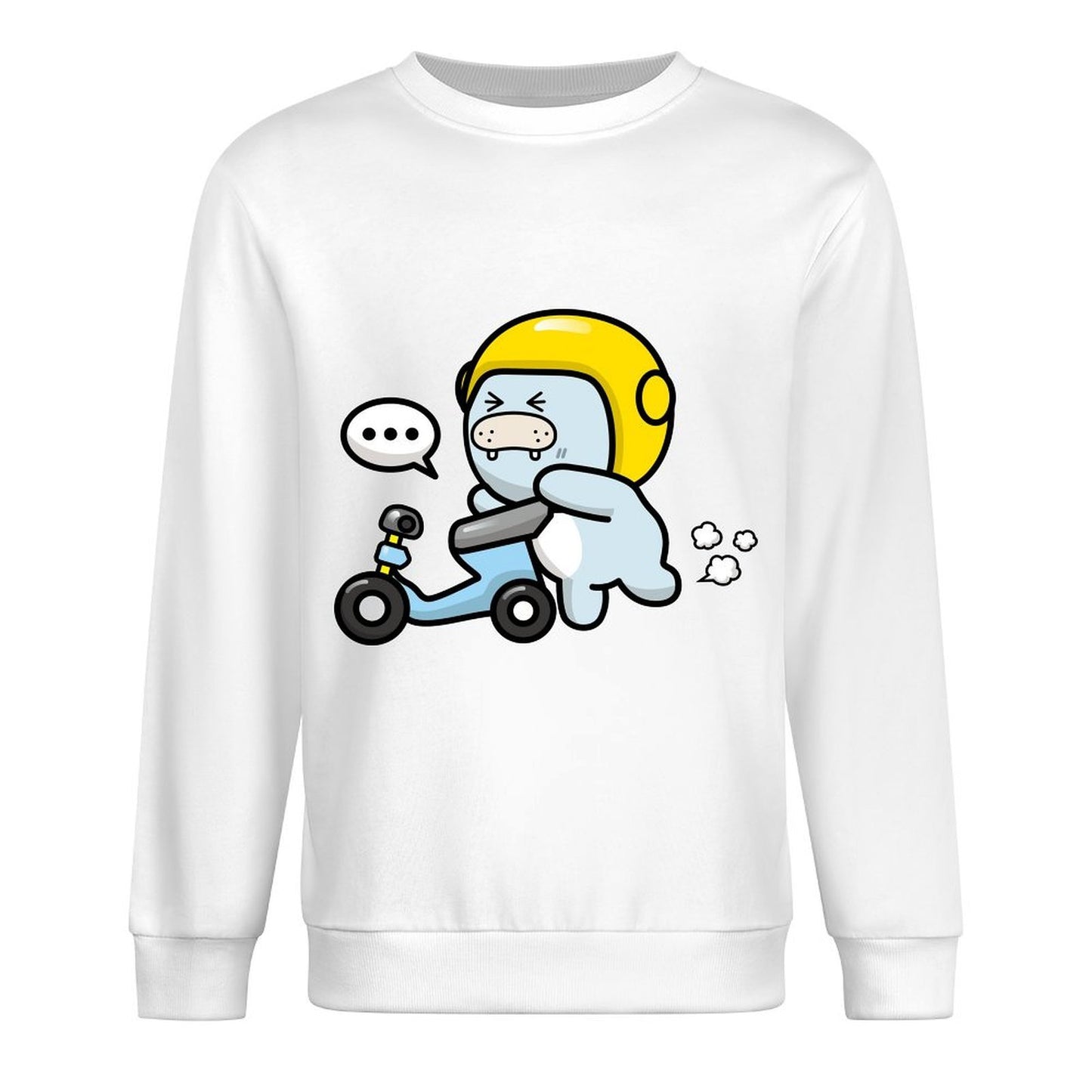 Front Patterned Long Sleeve TopLooseFit Daily