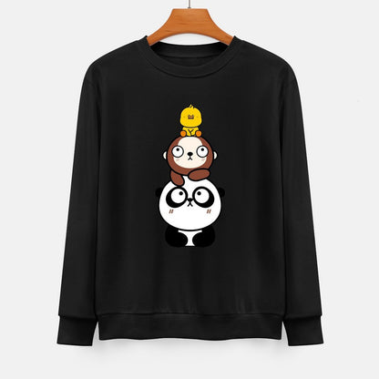  Front Patterned Long Sleeve TopEasy-Care Made-to-Order