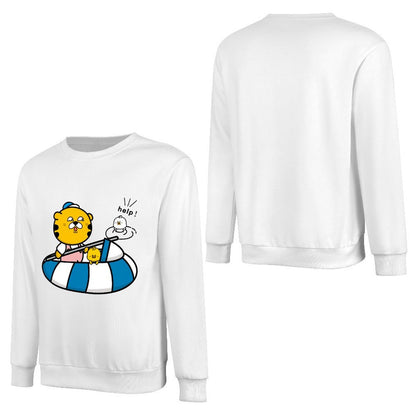 Front Patterned Long Sleeve TopStrong EverydayWear