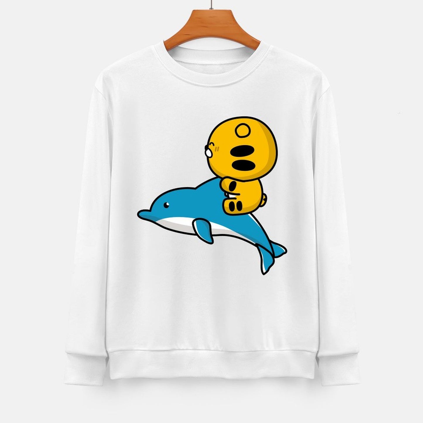 Front Patterned Long Sleeve TopOutdoor StreetFit