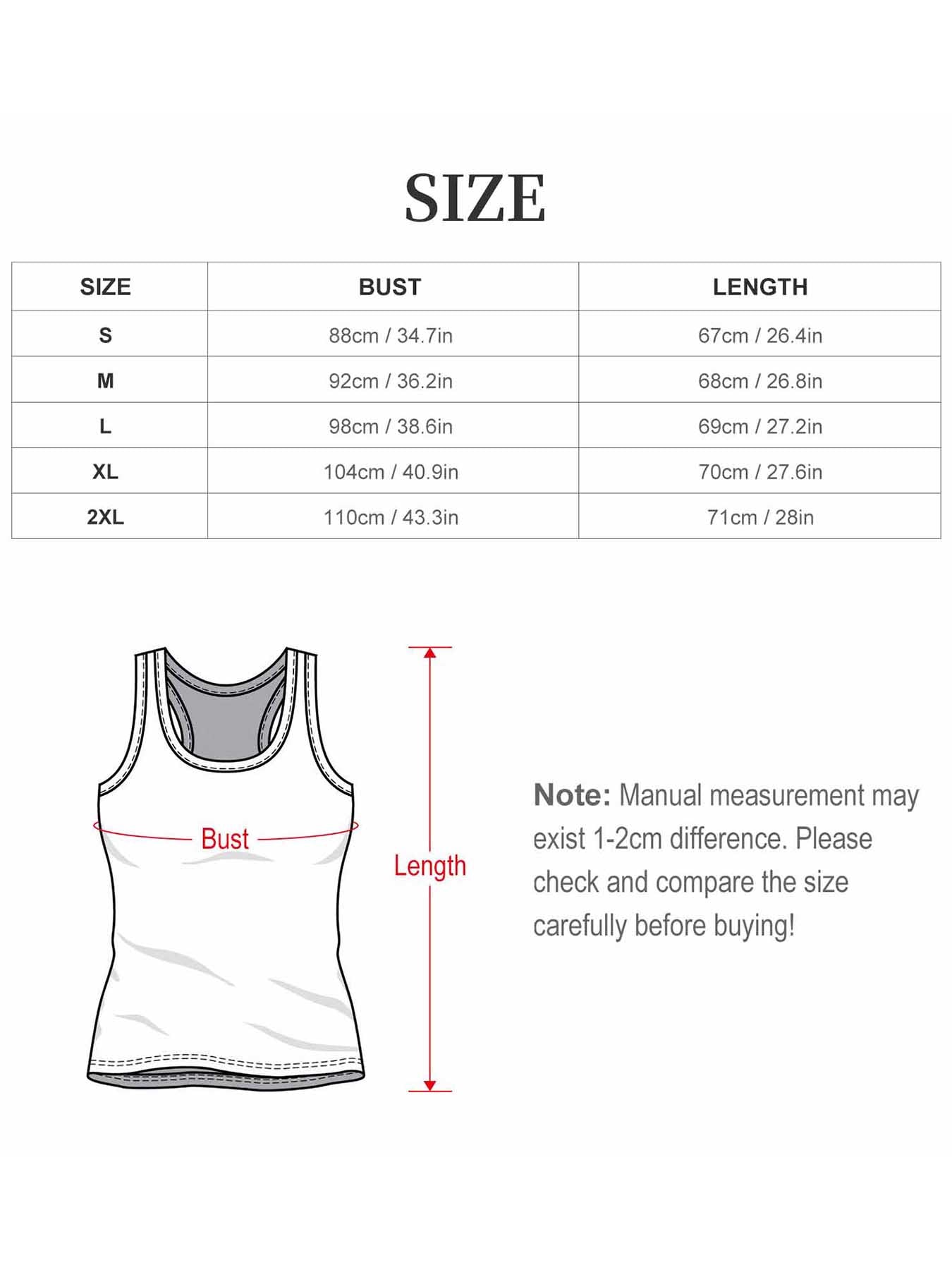 Custom-made black comfortable women's sleeveless T-shirt