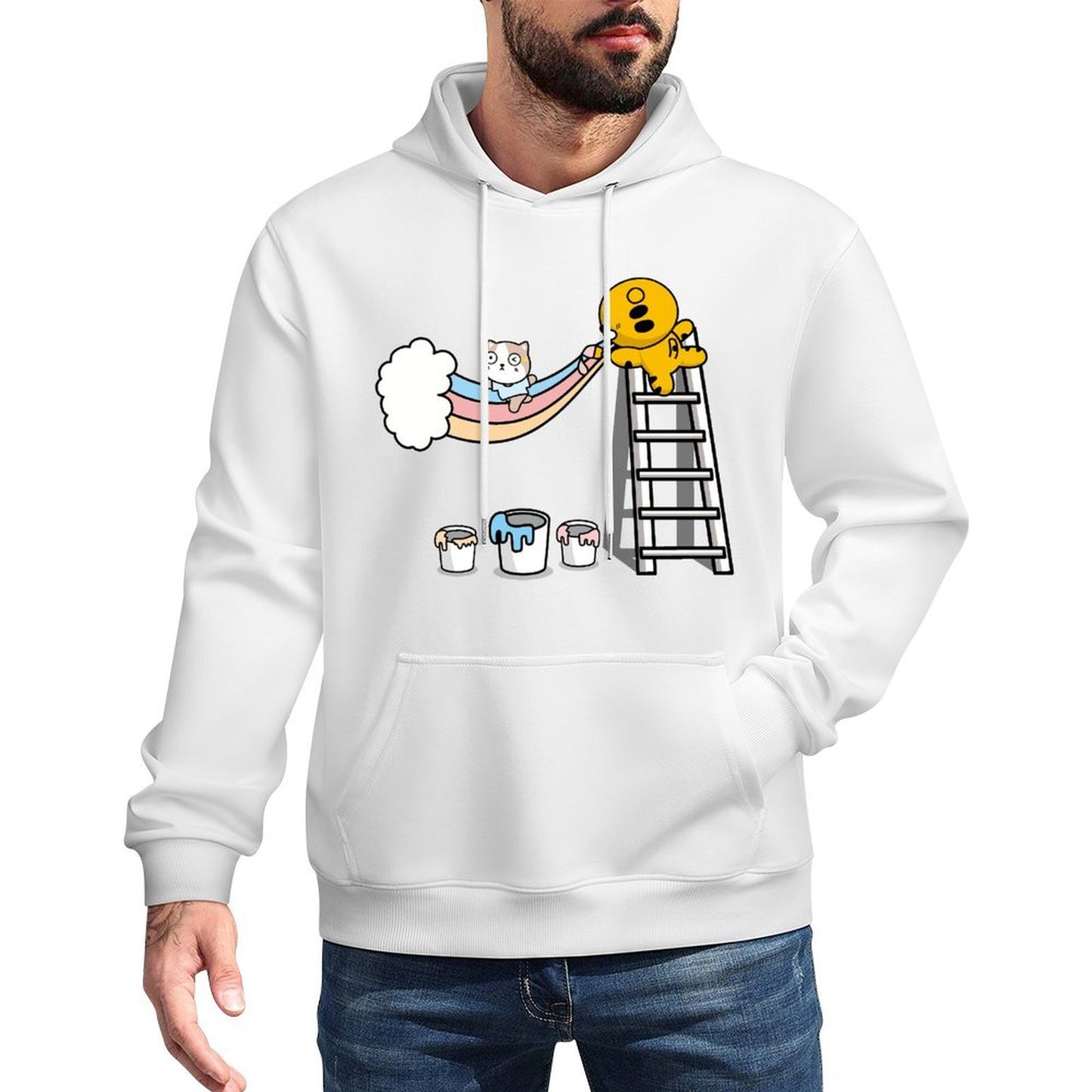 IPBR 250g Hooded Pocket Sweatshirt Front GraphicMen's Hooded  Sweatshirt4003699