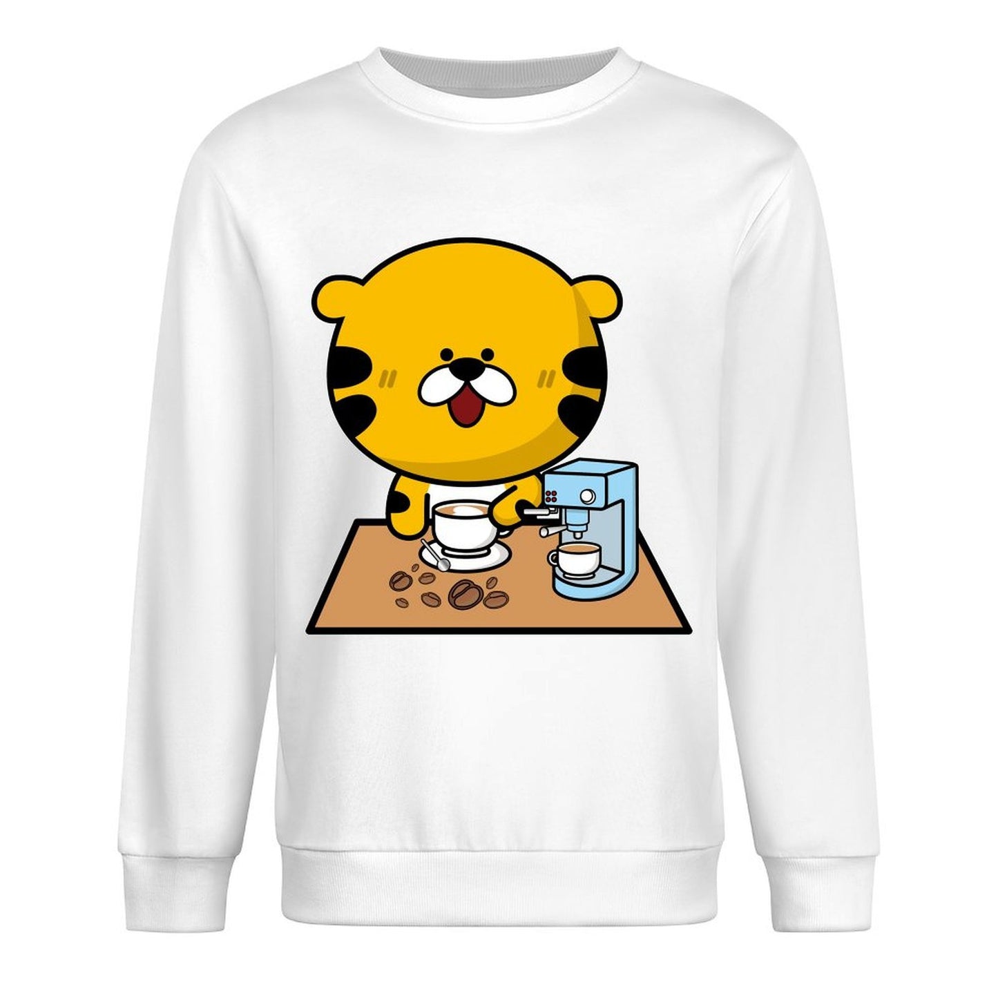 Front Patterned Long Sleeve Top Street ModernFit