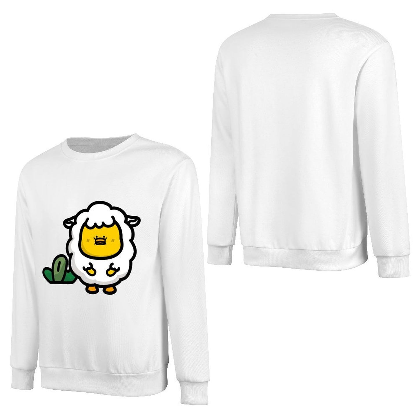 Front Patterned Long Sleeve TopComfortLine Vintage