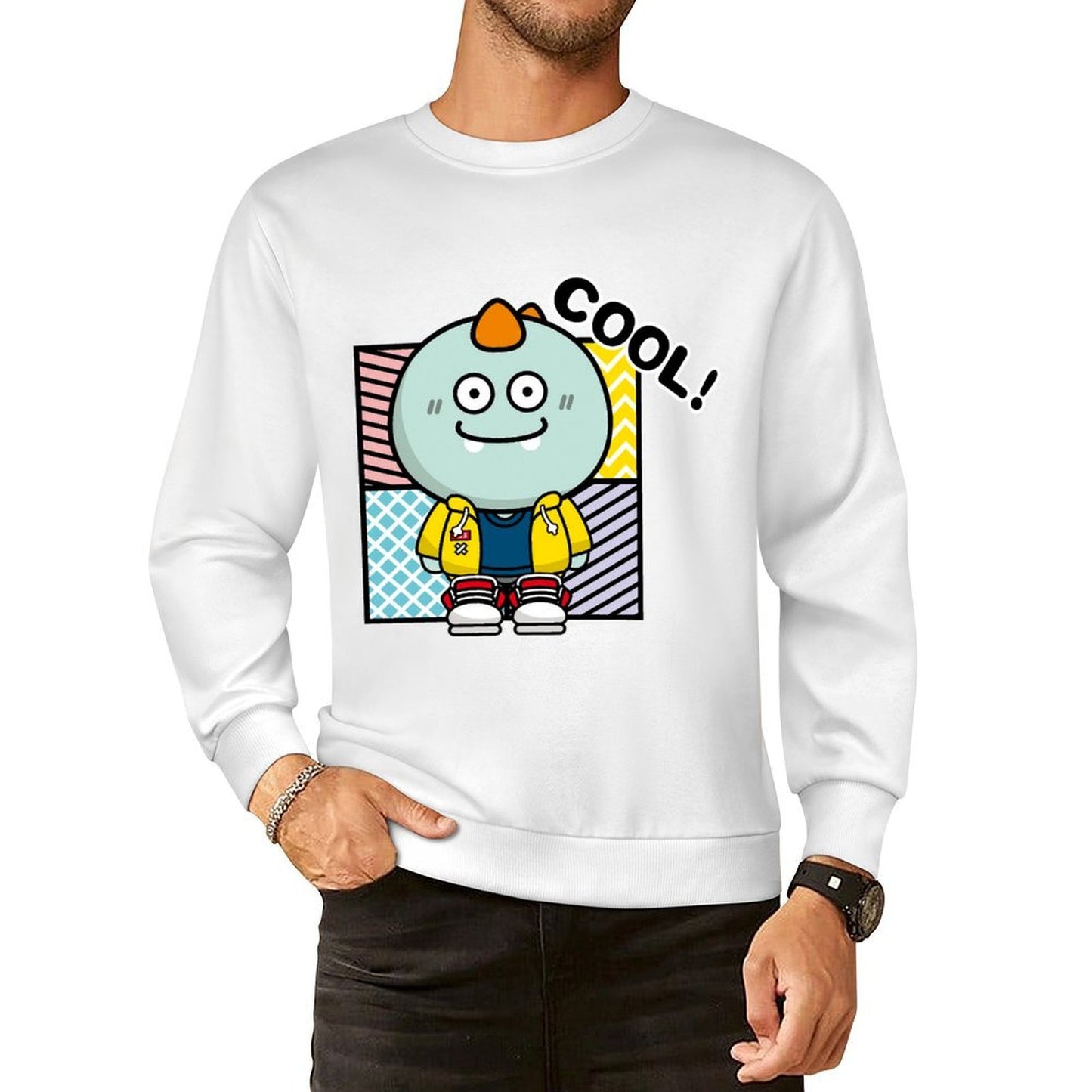 Front Patterned Long Sleeve TopTrueComfort EverydayTee