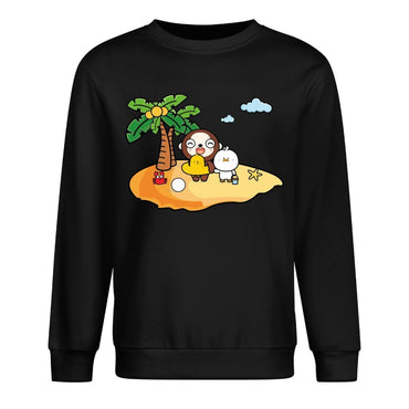 Front Patterned Long Sleeve TopSimpleFit Comfort