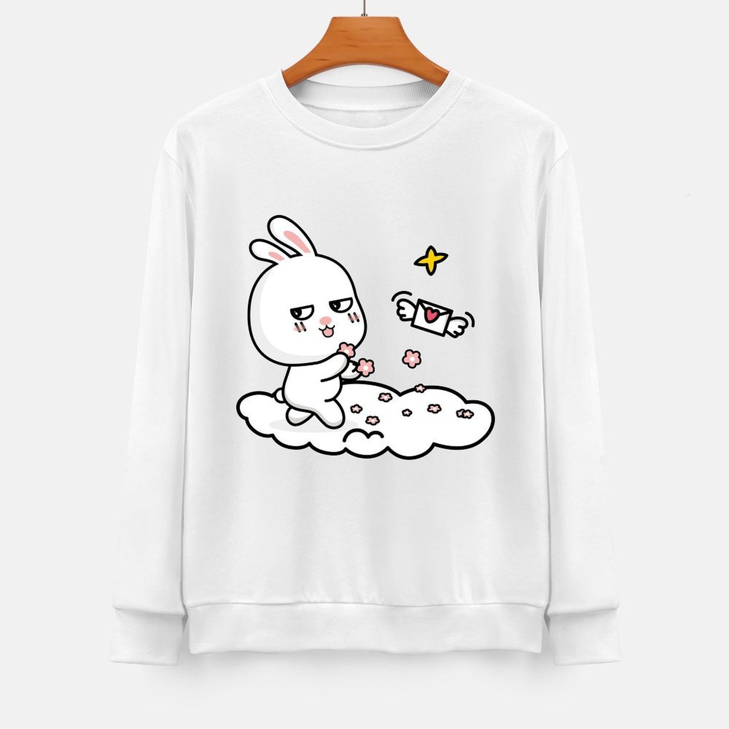 Front Patterned Long Sleeve TopSmooth EverydayTee
