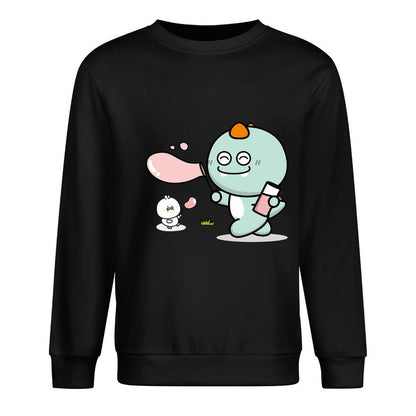 Front Patterned Long Sleeve TopSleek EssentialFit